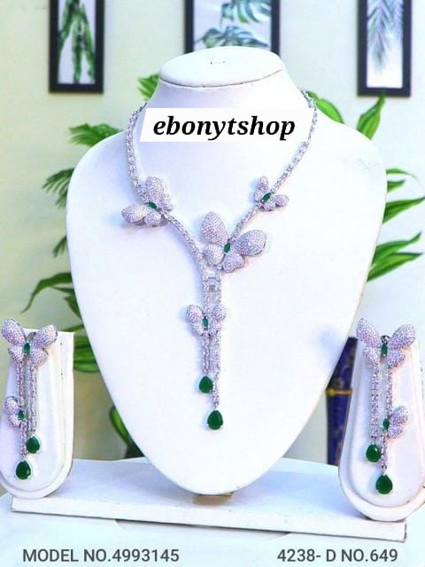 Green Blossom Jewelry Set