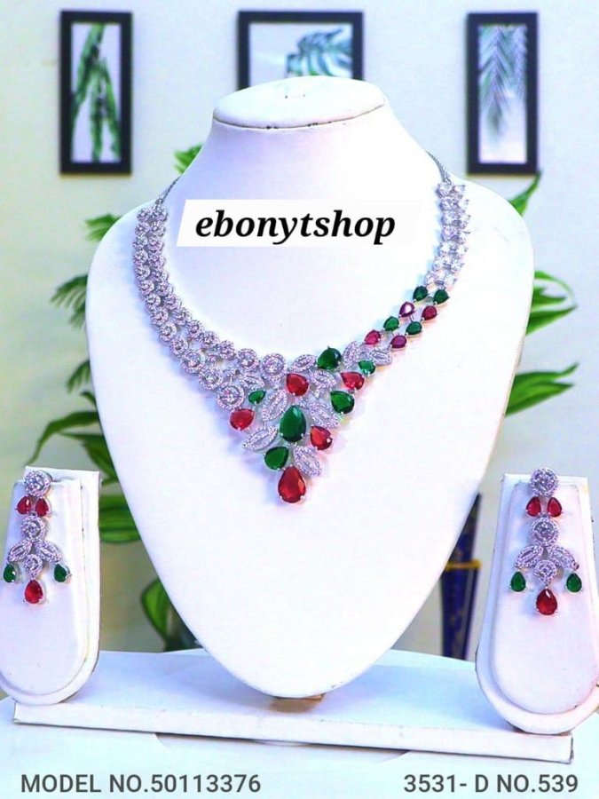 Emerald and Ruby Royale Necklace Set